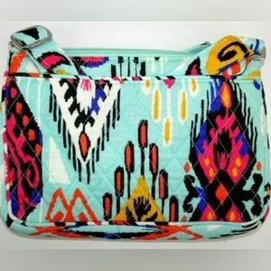 Vera Bradley Little Hipster Pueblo Adjustable Crossbody Purse Organizer